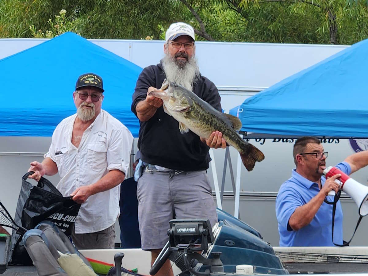 Nick Adkins with an 11 pound bass